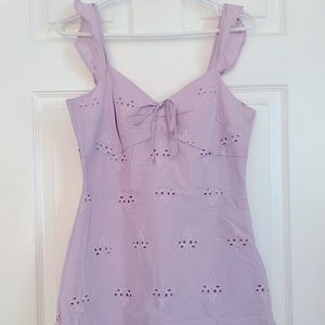 Purple Eyelet Dress